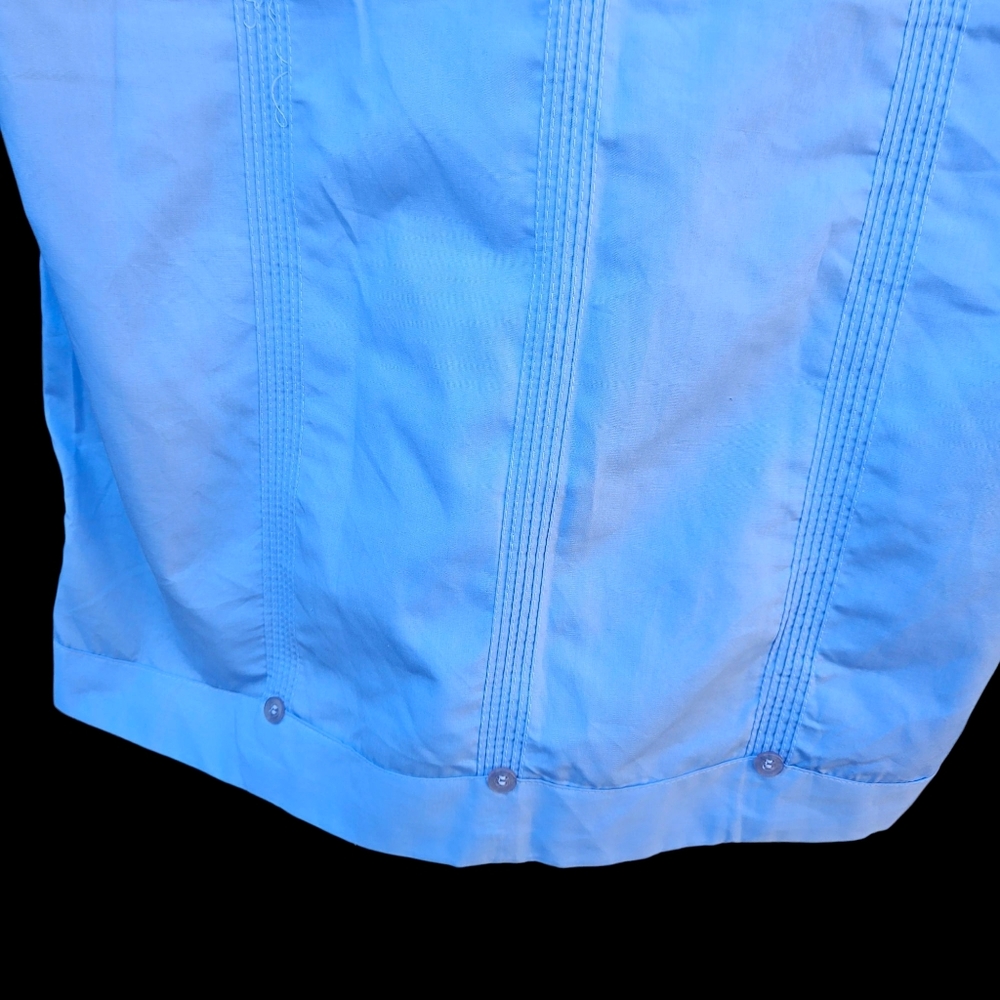 Light Blue Short Sleeve Shirt Men Size S - Picture 15 of 15
